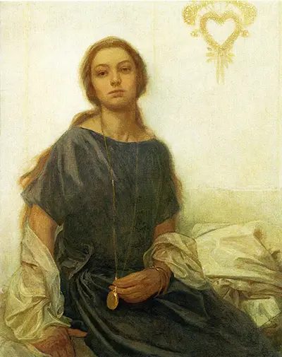 Portrait of Jaroslava Alphonse Mucha